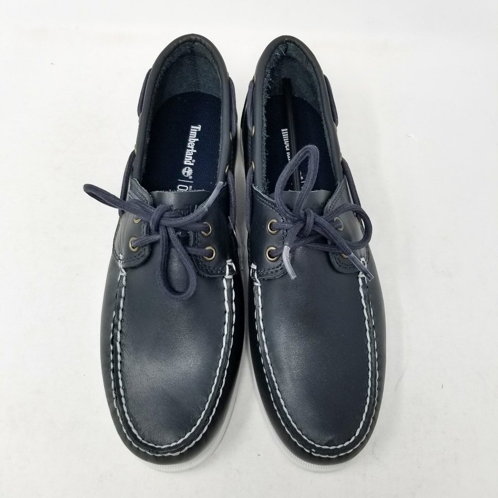 Timberland Cedar Bay Navy Blue White Boat Shoe - Picture 5 of 8